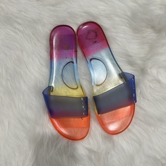🎄Women Ombre Single Band Slide Sandals - Picture 2 of 3